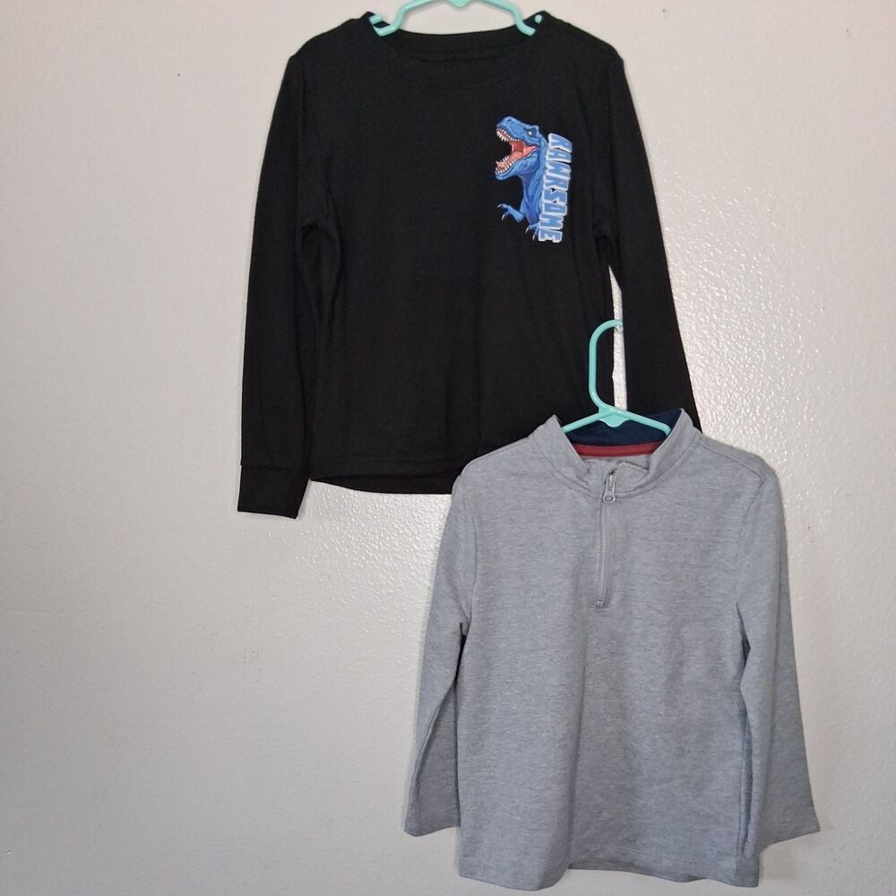 Bundle Of 2 Mixed Brands Sweatshirt Long Sleeve Gray/Black Size 5T